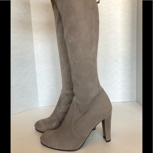 Stuart Weitzman Highland Boot in Topo Suede - Picture 6 of 14